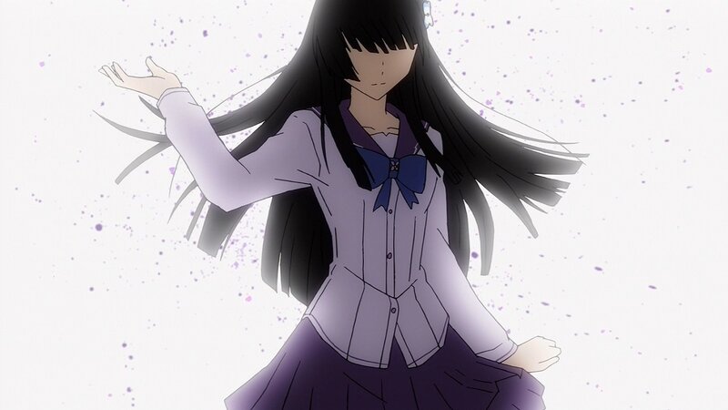 anime girl in school uniform