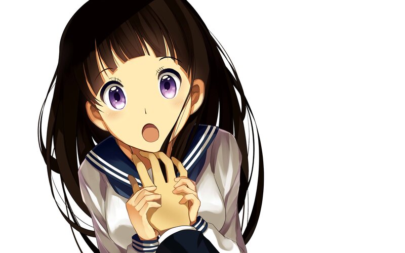 anime girl in school uniform