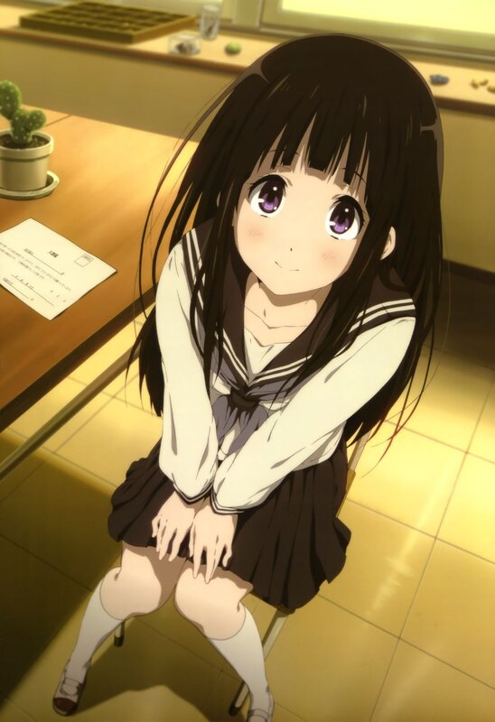 anime girl in school uniform
