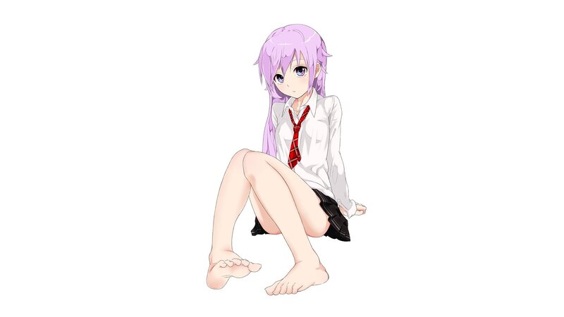 anime girl in school uniform