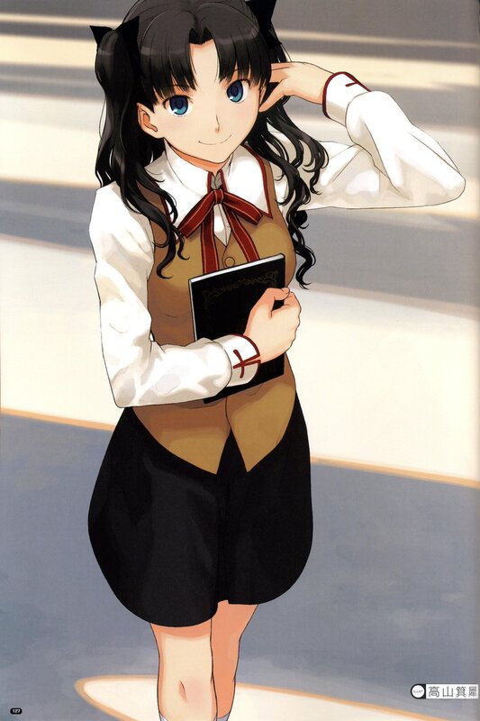 anime girl in school uniform