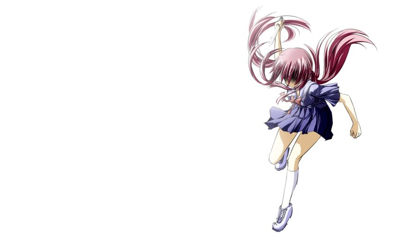 anime girl in school uniform