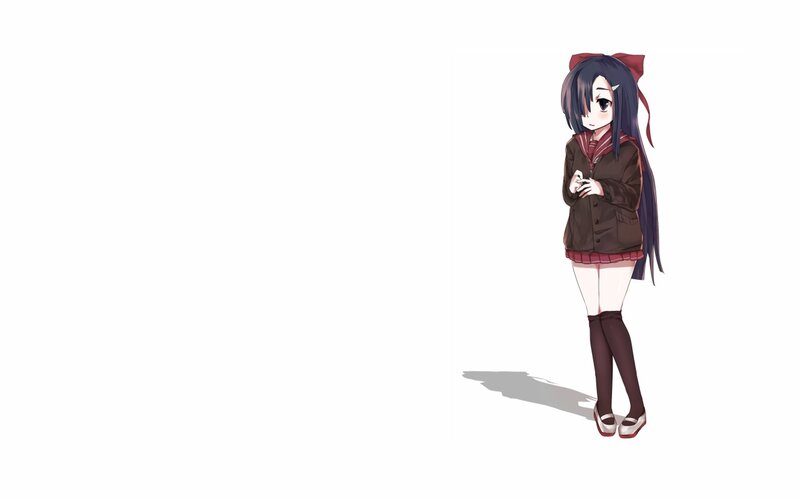 anime girl in school uniform