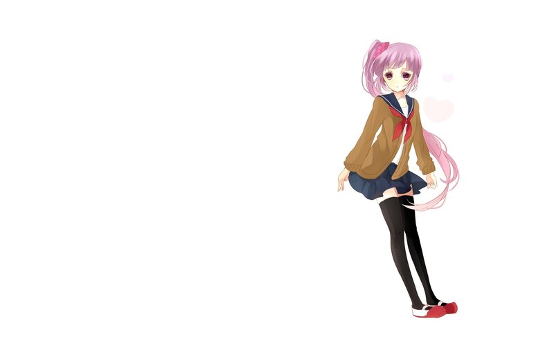 anime girl in school uniform
