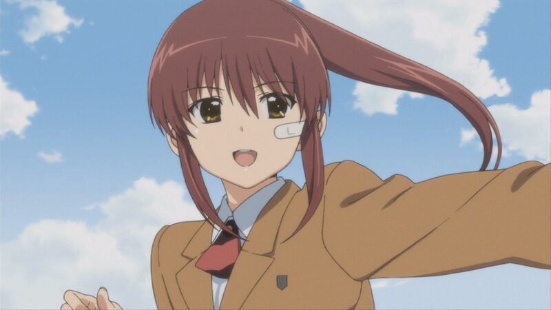 anime girl in school uniform