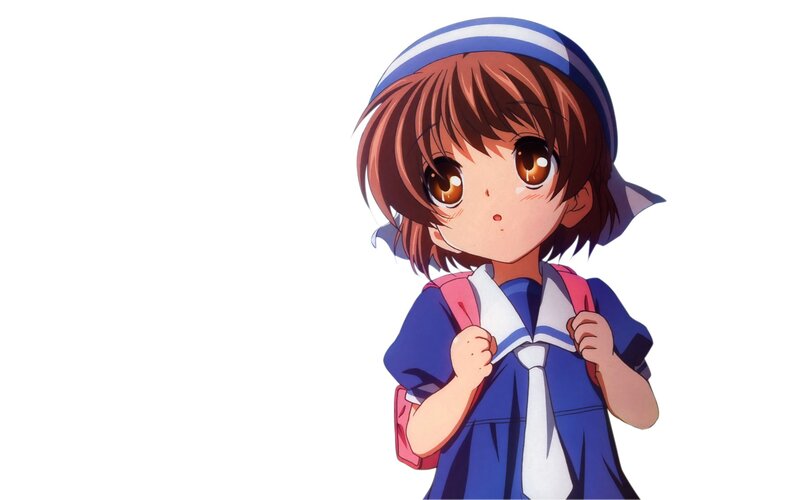 anime girl in school uniform