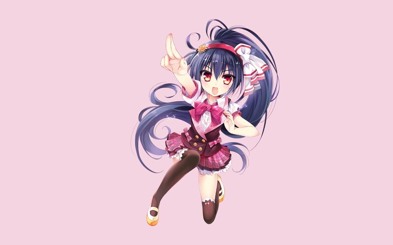 anime girl in school uniform