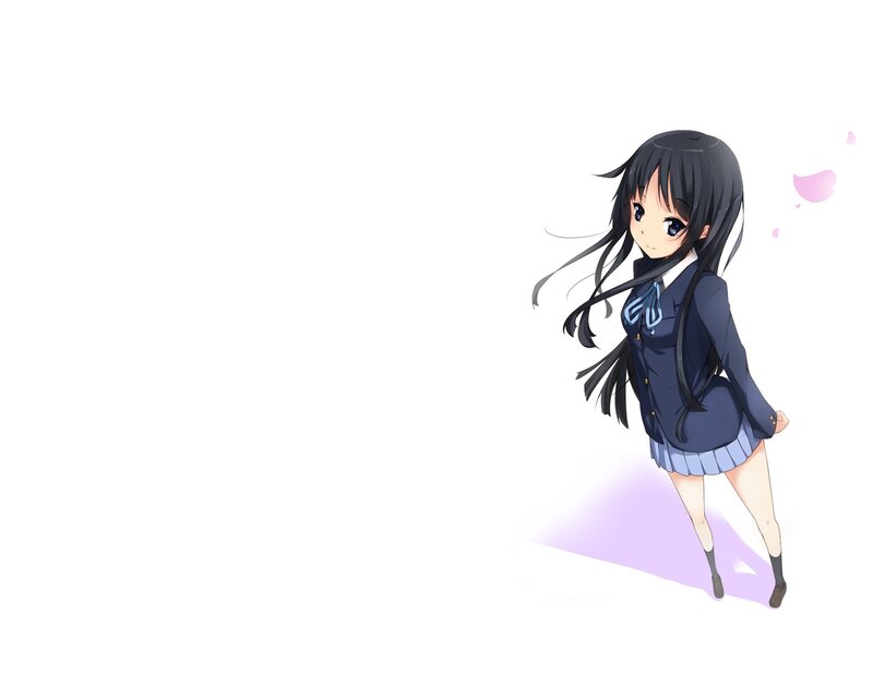 anime girl in school uniform