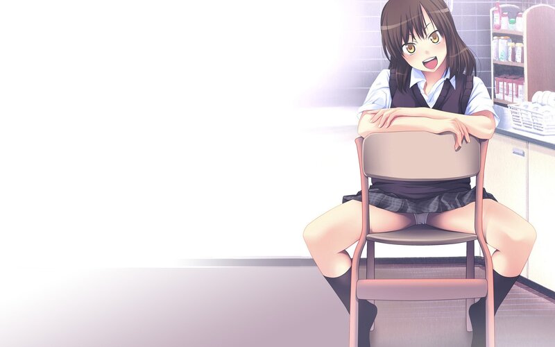 anime girl in school uniform