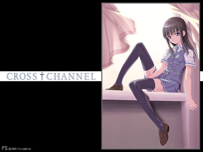 Anime girl in school uniform
