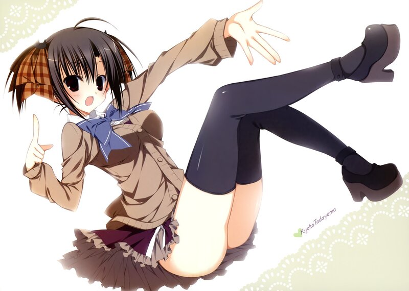 anime girl in school uniform
