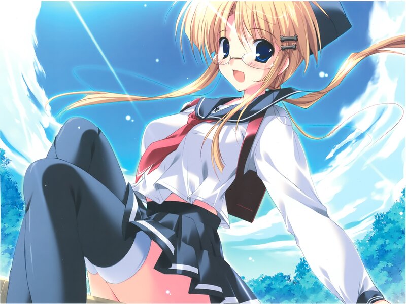 anime girl in school uniform