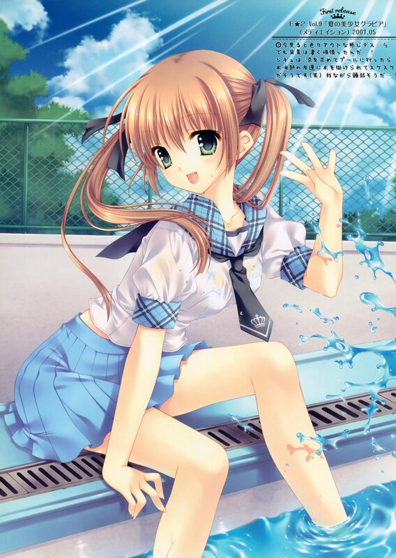 anime girl in school uniform