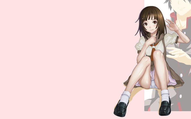 anime girl in school uniform