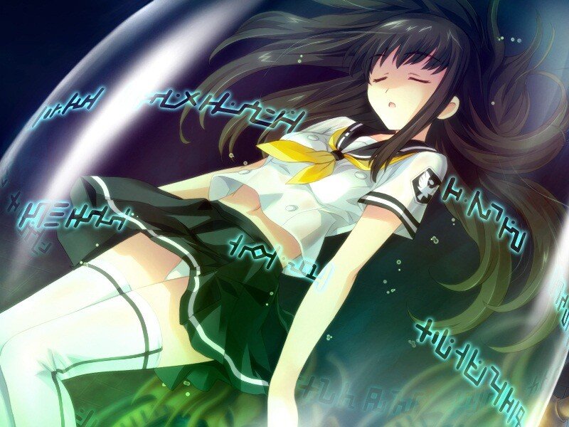 anime girl in school uniform