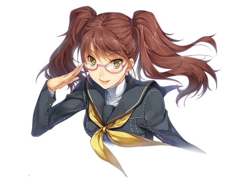anime girl in school uniform