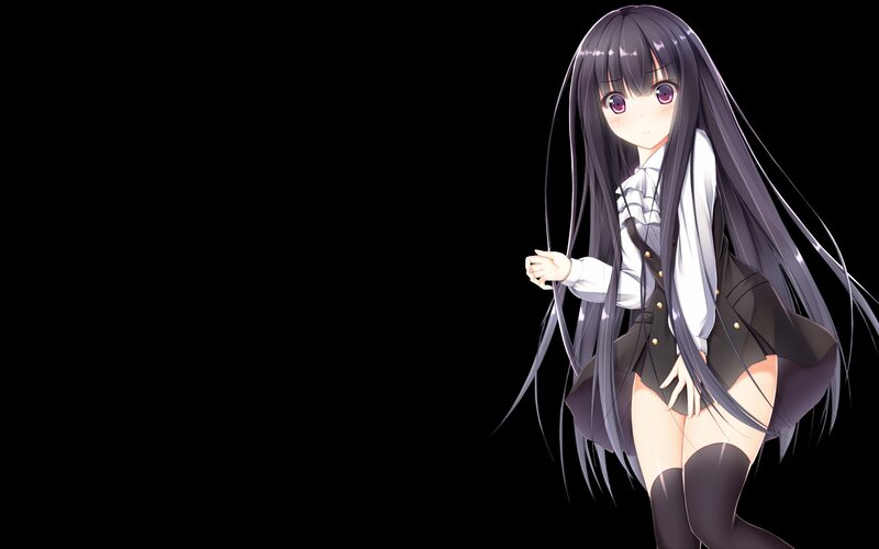 anime girl in school uniform