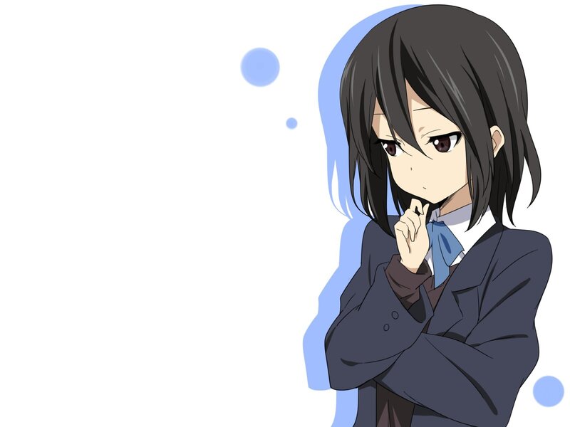 anime girl in school uniform