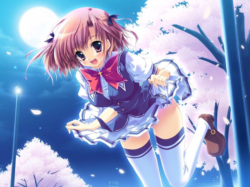 anime girl in school uniform