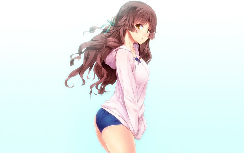 anime girl in school uniform