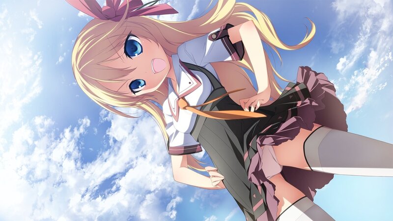 anime girl in school uniform