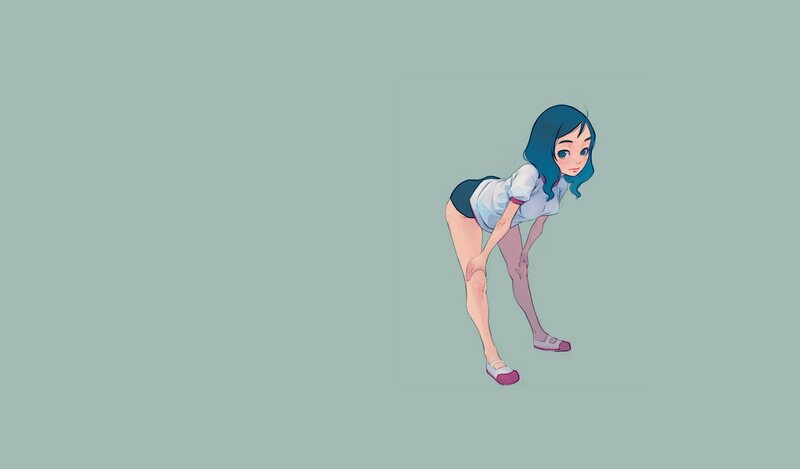 anime girl in school uniform
