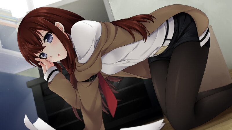 anime girl in school uniform