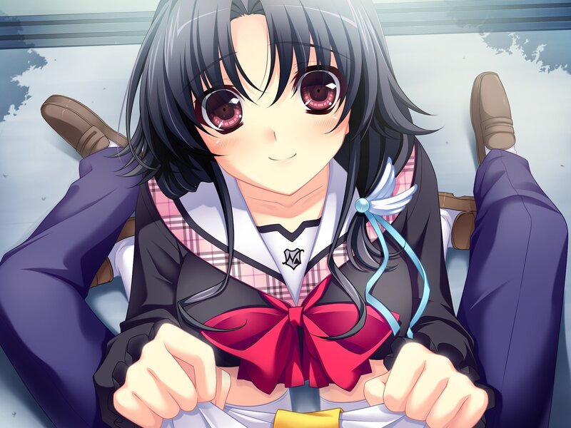 anime girl in school uniform