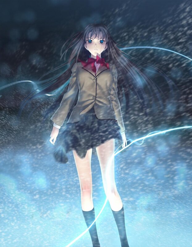 anime girl in school uniform