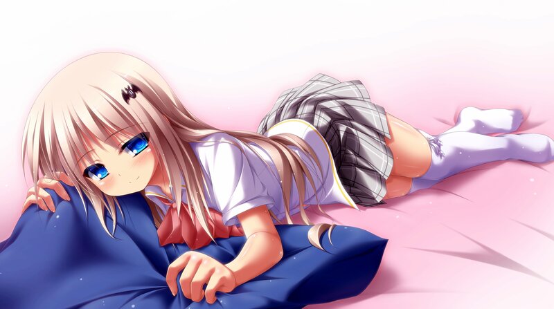 anime girl in school uniform