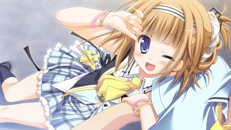 anime girl in school uniform