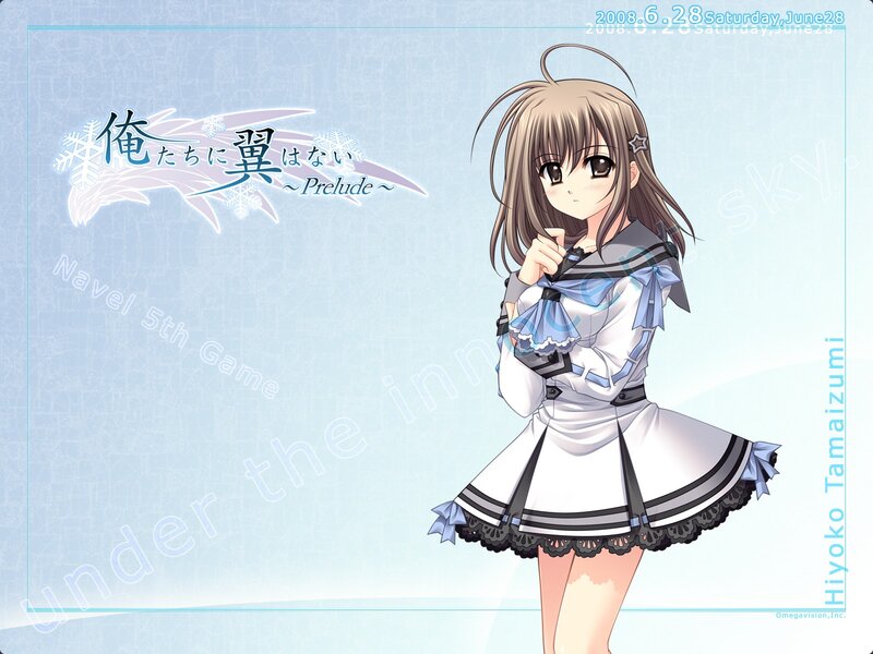 Anime girl in school uniform