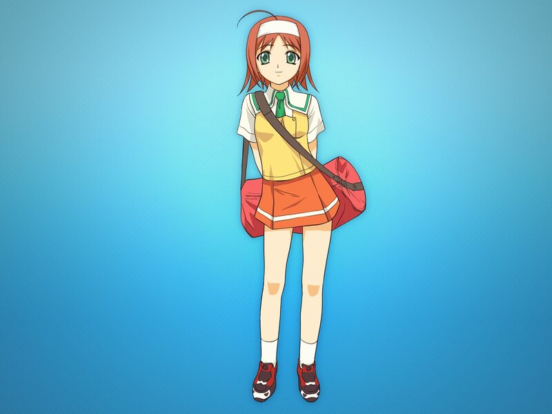 anime girl in school uniform