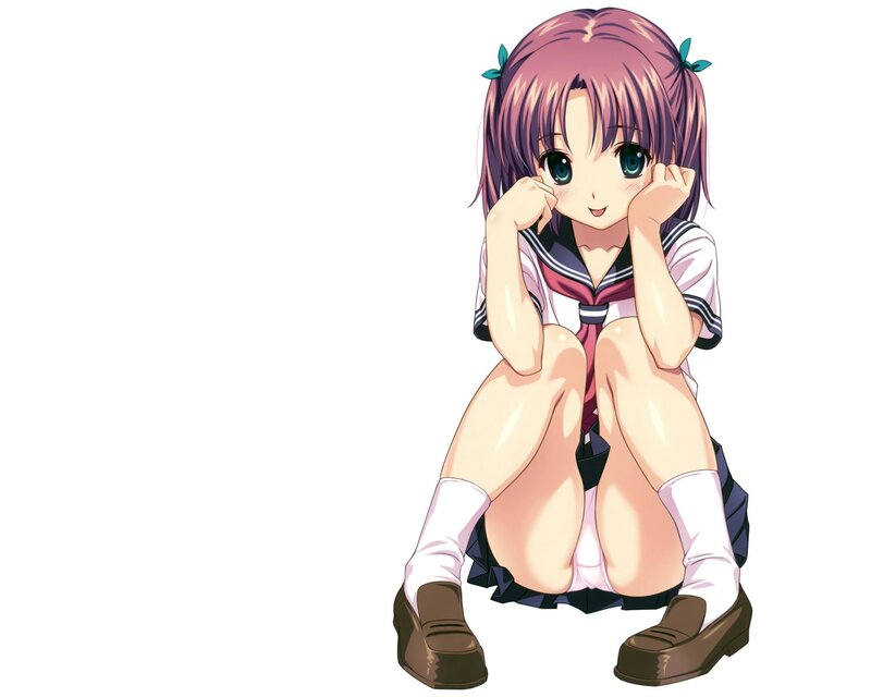 anime girl in school uniform