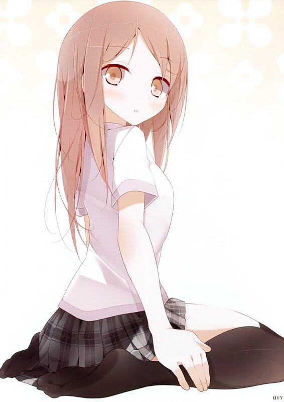 anime girl in school uniform