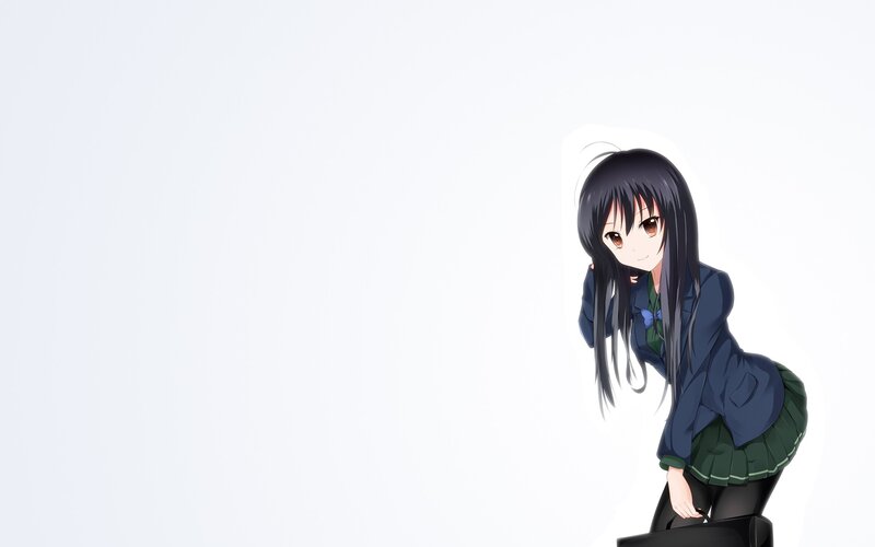 anime girl in school uniform