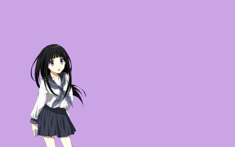 anime girl in school uniform