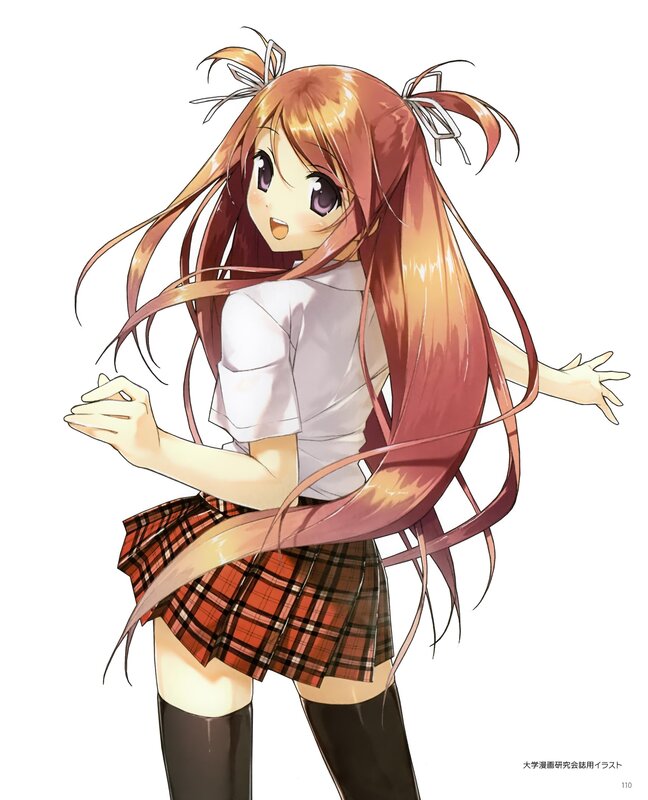 anime girl in school uniform