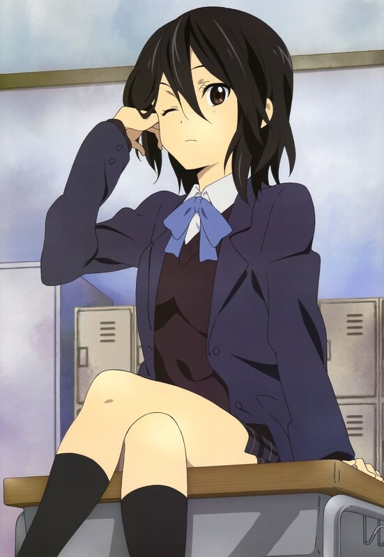 anime girl in school uniform