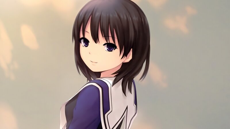 anime girl in school uniform
