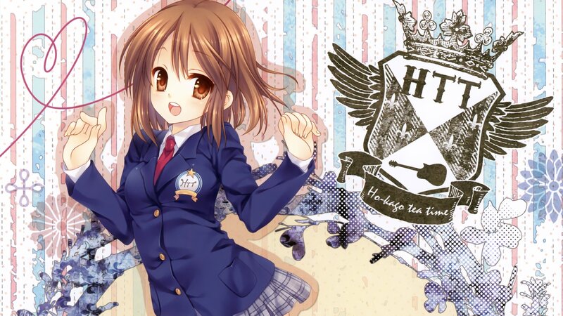 Anime girl in school uniform