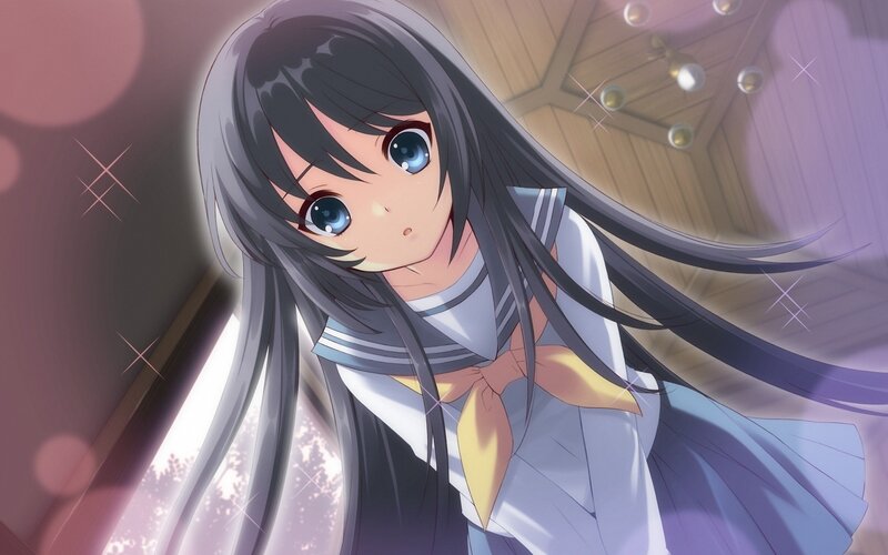 anime girl in school uniform