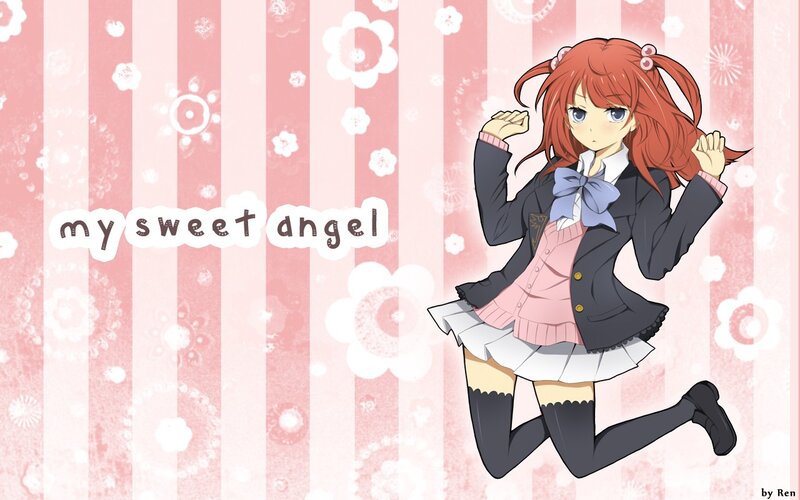 anime girl in school uniform