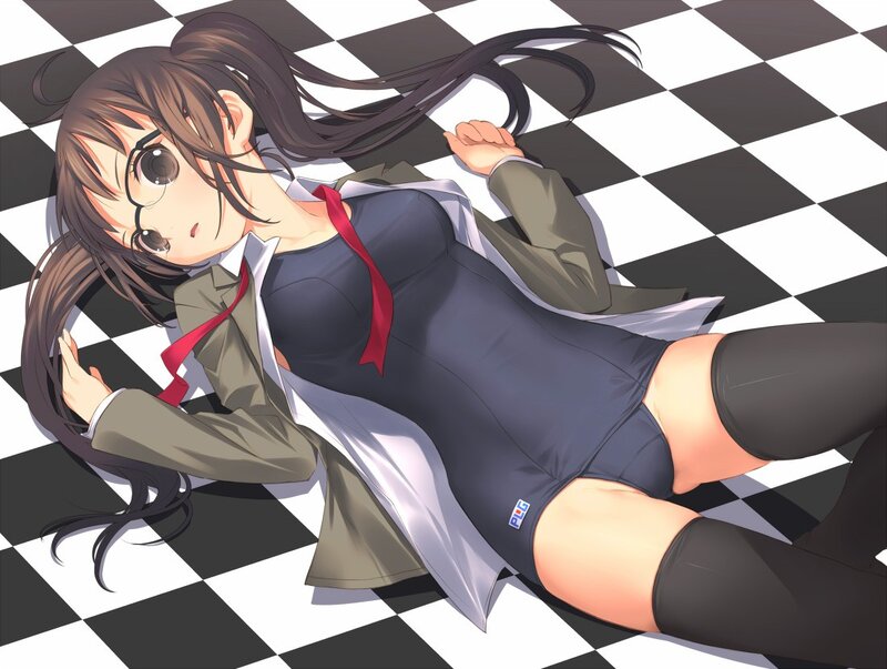 anime girl in school uniform