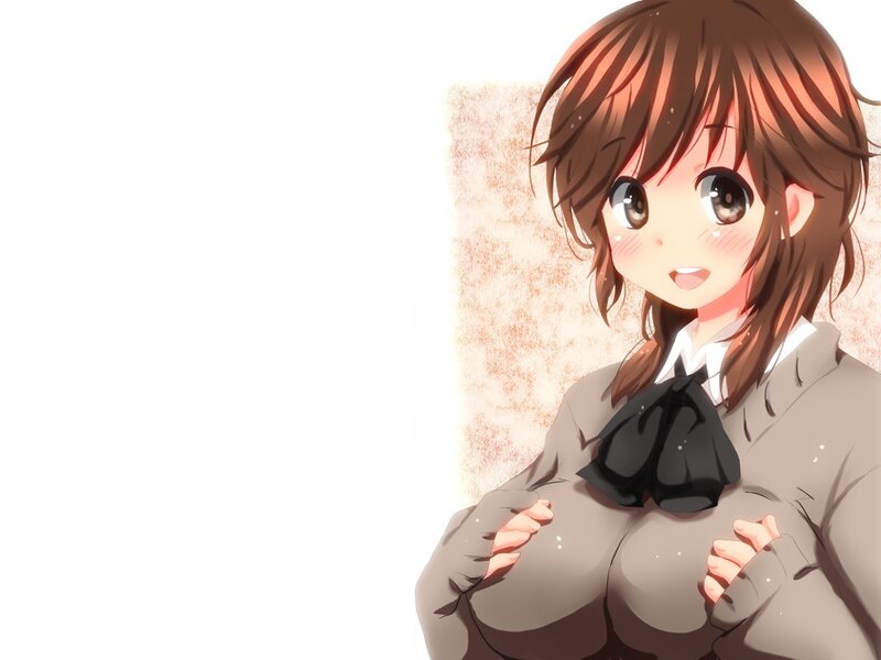 anime girl in school uniform