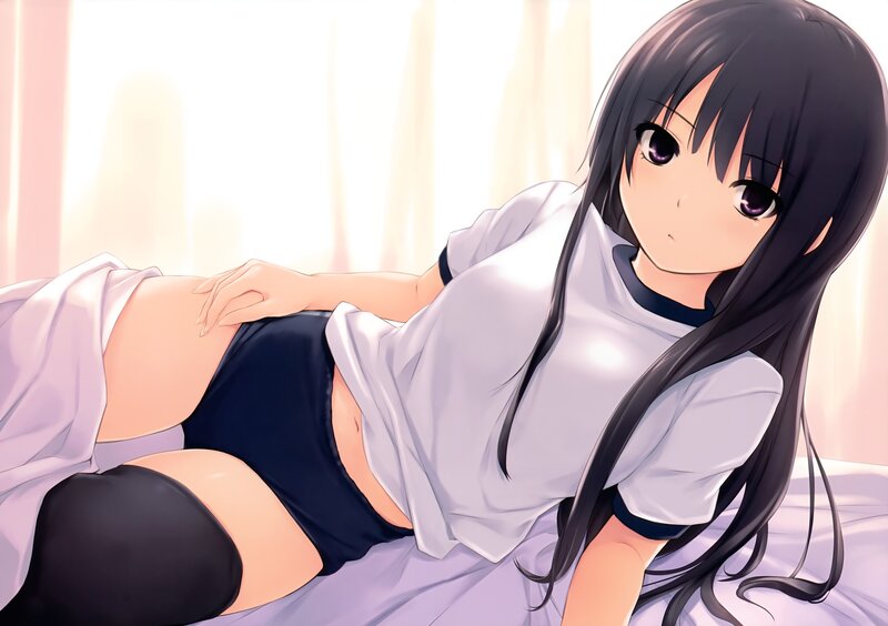 anime girl in school uniform