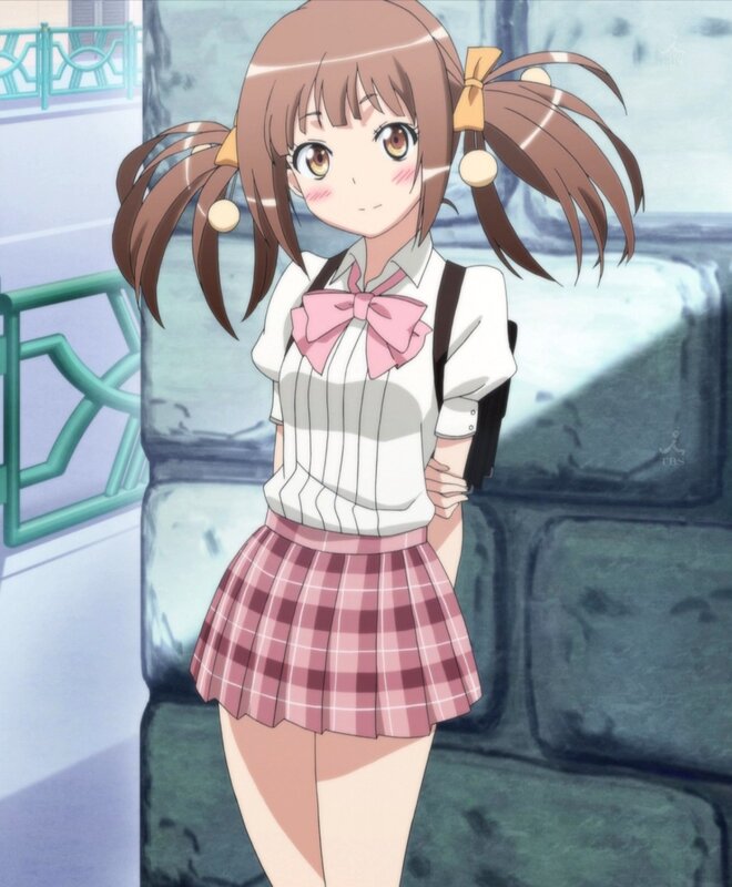 anime girl in school uniform