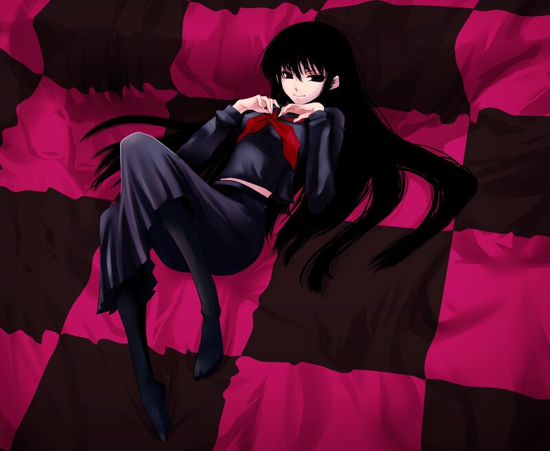 anime girl in school uniform