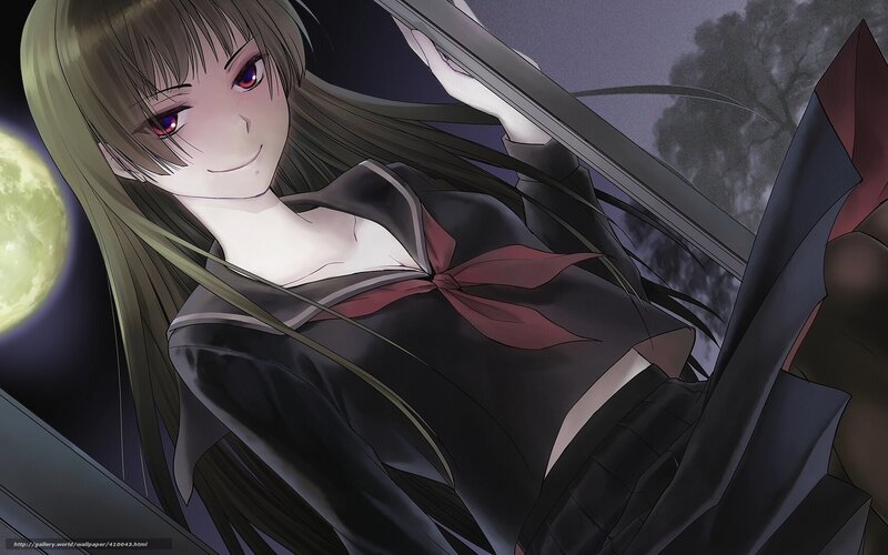 anime girl in school uniform