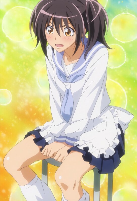anime girl in school uniform